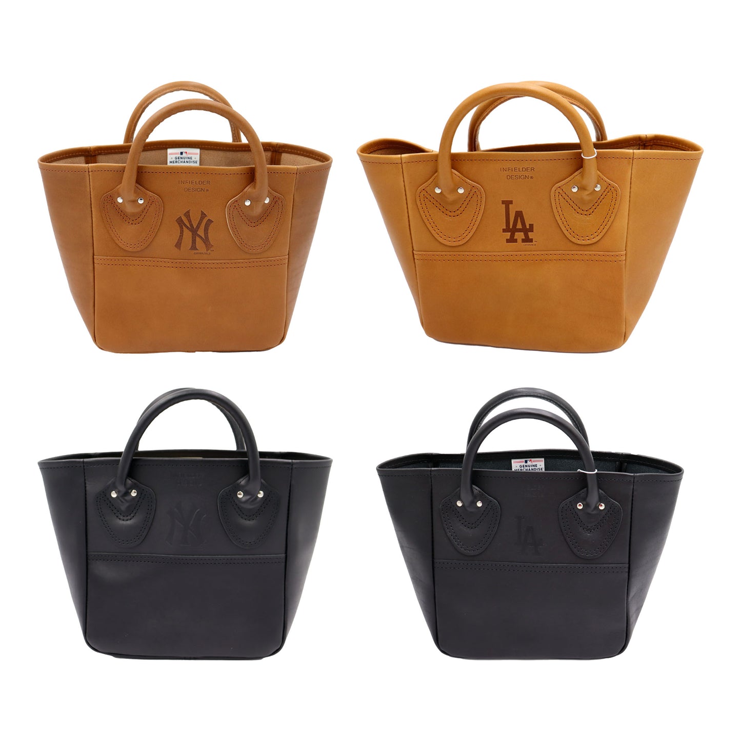 INFIELDER DESIGN×MLB:MLB-215 MLB LEATHER MINI TOTE