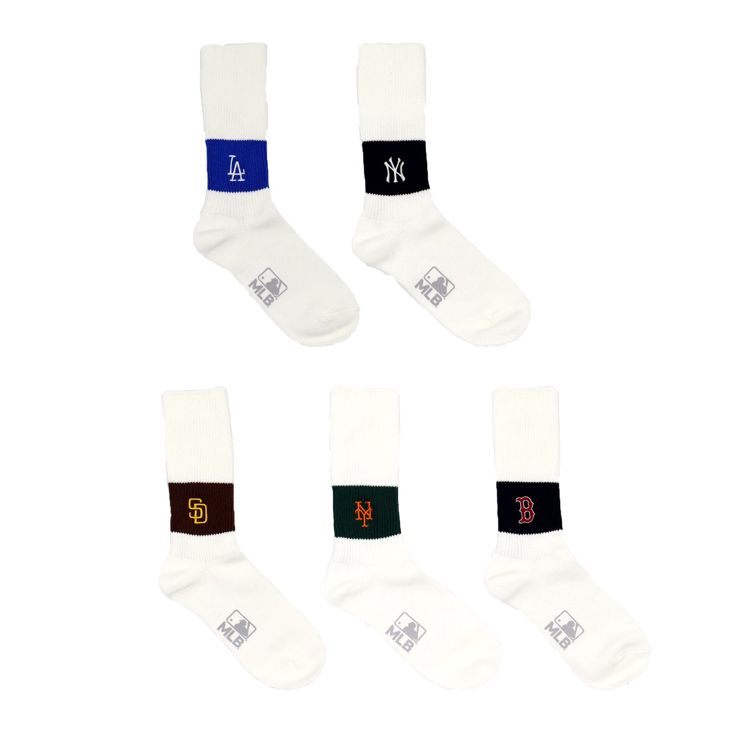 MLB×ROSTER SOX ：MLB-132 MLB RIB SOCKS