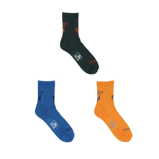 MLB×ROSTER SOX ：MLB-134 MLB LOGO SOCKS - NYM