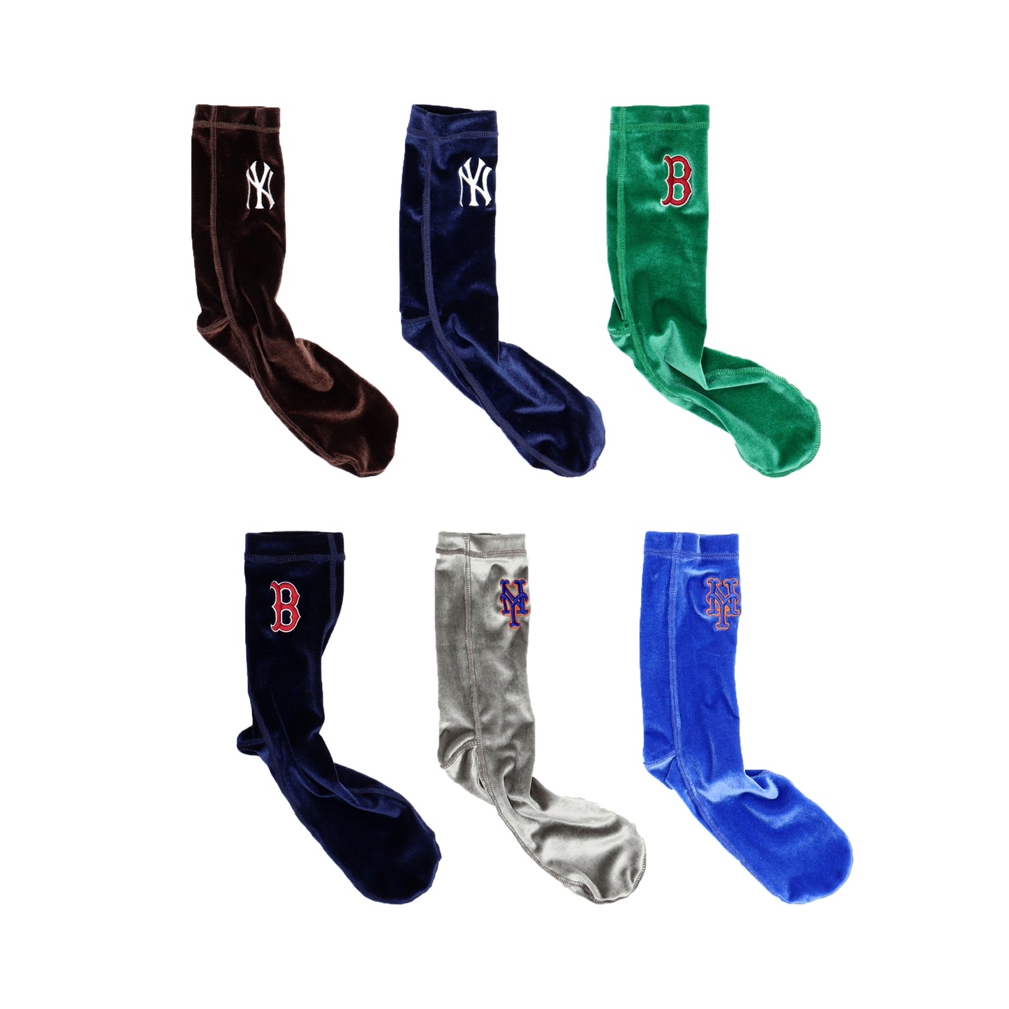 MLB×ROSTER SOX ：MLB-133 MLB VELOUR SOCKS