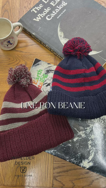 INFIELDER DESIGN : C-566　LINE PON BEANIE