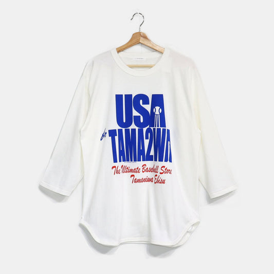 TAMANIWA：TMNW-112 USA TAMA2WA BB TEE - WHITE